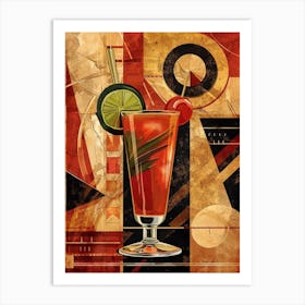 Art Deco Bloody Mary 2 Art Print