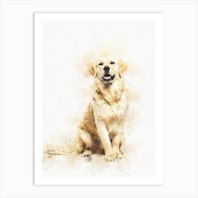 Golden Retriever Dog 2 Art Print