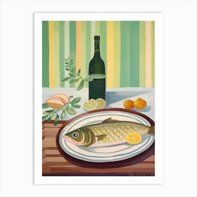 Cod 4 Italian Still Life Painting Art Print