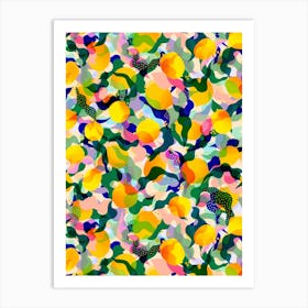 Lemon Wave Art Print