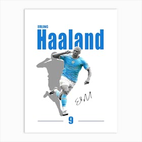 Erling Braut Håland Minimalist Art Print