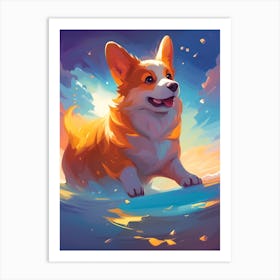 Corgi 10 Art Print