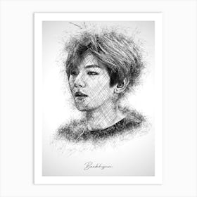 Baekhyun Exo Art Print