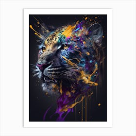 abstract leopard art Art Print