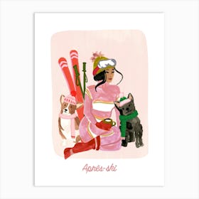 Apres Ski 1 Art Print