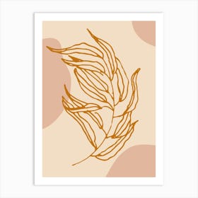 Leaf Illustration Art Print