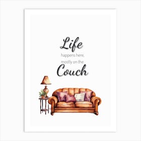 Living room wall art Funny wall art for living room Art Print