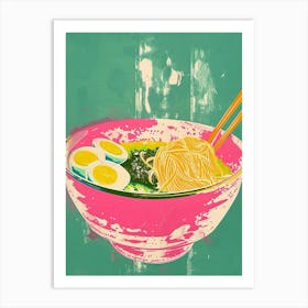 Ramen Duotone Silkscreen 1 Art Print