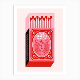 The Perfect Match Matchbox Art Print