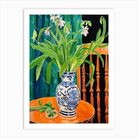 Flowers In A Vase Still Life Painting Bluebell 4 Art Print