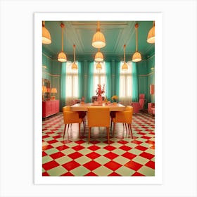 Barbie Retro Home Dining Room Kitsch 5 Art Print