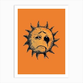 Sad Sun 2 Art Print