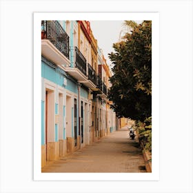 Colorful Spanish Buildings Art Print