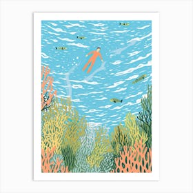 In To The See I Go Illustration Art Print