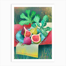 Figs In A Garden Art Print
