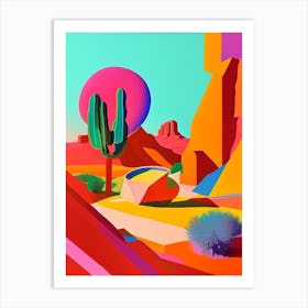 Mars Abstract Modern Pop Space Art Print