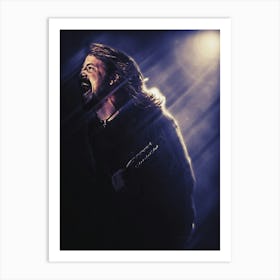 Superstars Dave Grohl In Concert Art Print