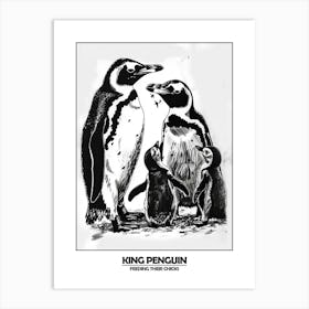 Penguin Feeding Their Chicks Poster 5 Art Print