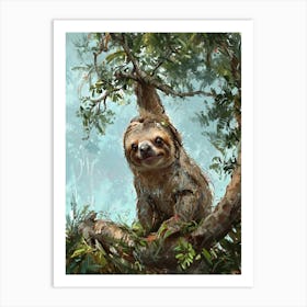 Sloth 4 Art Print