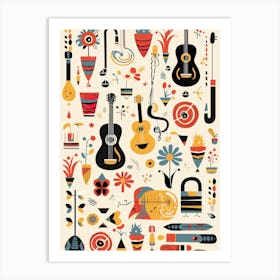 Acoustic Guitars Art Print