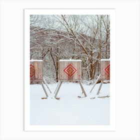 Upstate New York Snow VIII on Film Art Print