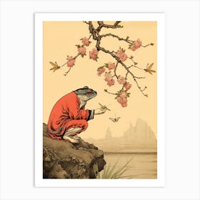 Wise Frog Japanese Style 9 Art Print