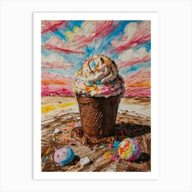 Ice Cream Cone 77 Art Print