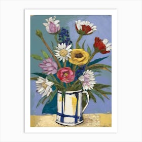 Flowers In A Mug Art Print