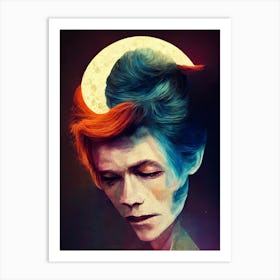 Moonage Daydream Bowie Portrait 2 Art Print