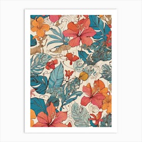 Tropical Hibiscus 1 Art Print