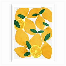 Lemons Kitchen Art Print