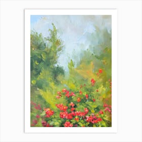 Blackberry Lily Impressionist Painting Art Print