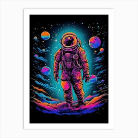 Astronaut In Space 21 Art Print