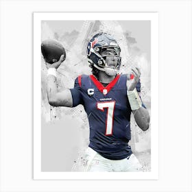 C. J. Stroud Houston Texans Art Print