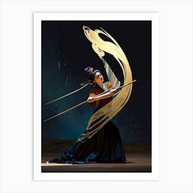 Chinese Dancer 1 Art Print