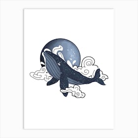 Celestial Whale Art Print
