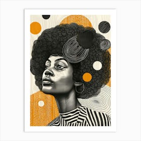 Afro Girl 33 Art Print