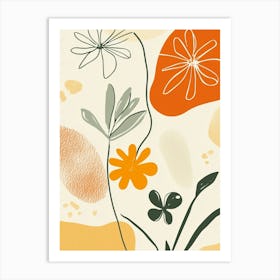 Abstract Flowers 66 Art Print