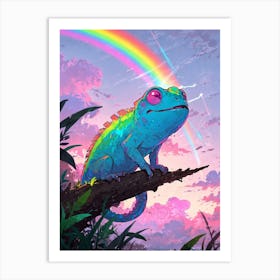 Rainbow Chamelon 2 Art Print