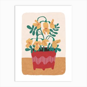 Chickpea Flowers Art Print