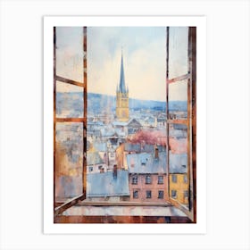 Winter Cityscape Zurich Switzerland 3 Art Print