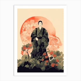 Female Samurai Onna Musha Illustration 15 Art Print