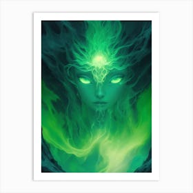 Emerald Goddess Art Print