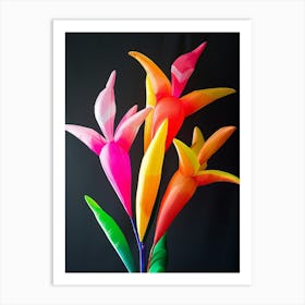 Bright Inflatable Flowers Heliconia 5 Art Print