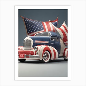 Dreamshaper V7 Popular American Design 2 Art Print