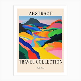 Abstract Travel Collection Poster South Korea 5 Art Print