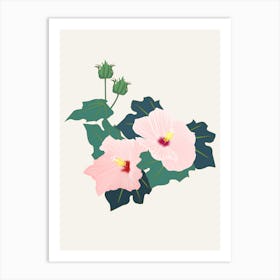 Pink Hibiscus Art Print