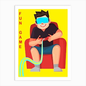 Fun Game Art Print