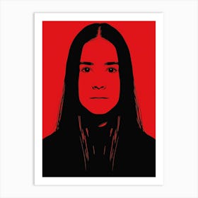 Girl With Long Hair 7 Art Print