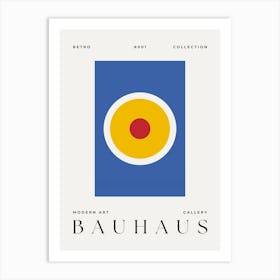Bauhaus Mid Century Modern Wall Art Art Print